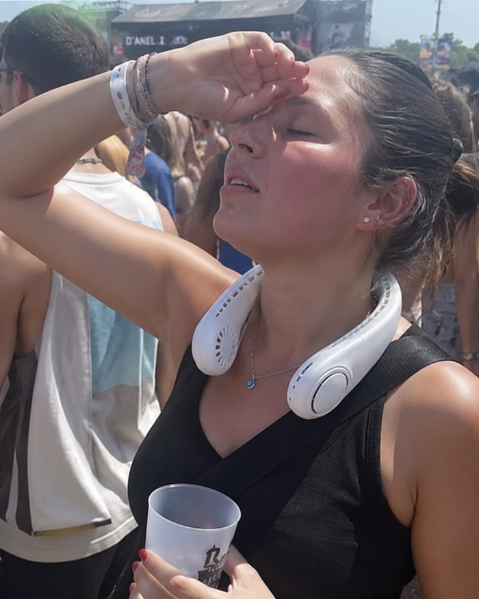 Fresca todo el concierto 🎶