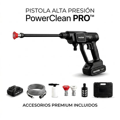 PowerClean PRO — Pistola de Alta Presión con batería